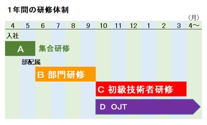 1年目の研修体制